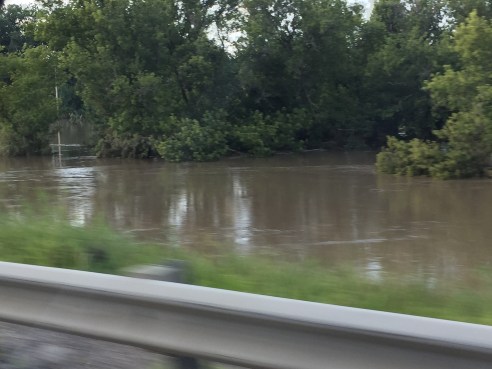 Bulging creeks in northern Illinois July 2017.